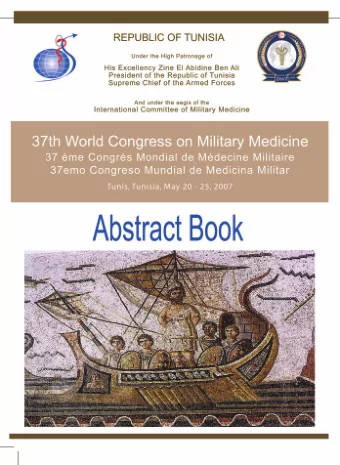 Abstract Book  37th World Congress on Military Medicine  H  Ho  on  no  or  ra  ar  ry  y C  Ch  ha
