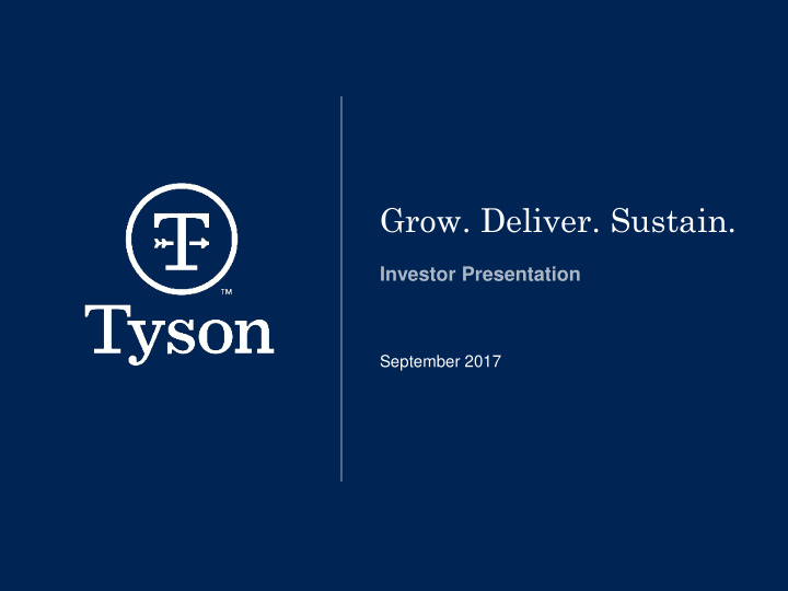 grow deliver sustain