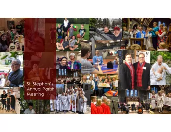 St. Stephens  Annual Parish  Meeting  WELCOME!  2  Nursery  Childrens Ministry  Childrens