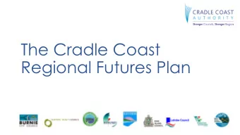 Regional Futures Plan  Development  Funded by CCA and Building Better Regions Fund.
