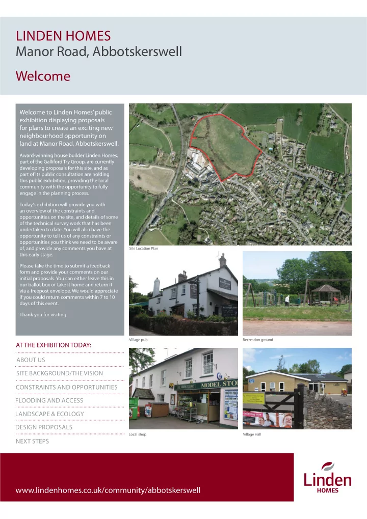 linden homes manor road abbotskerswell welcome