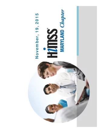 Novem ber, 1 9 , 2 0 1 5  Agenda  9:00 am  Opening Remarks from our Chapter President Innovation