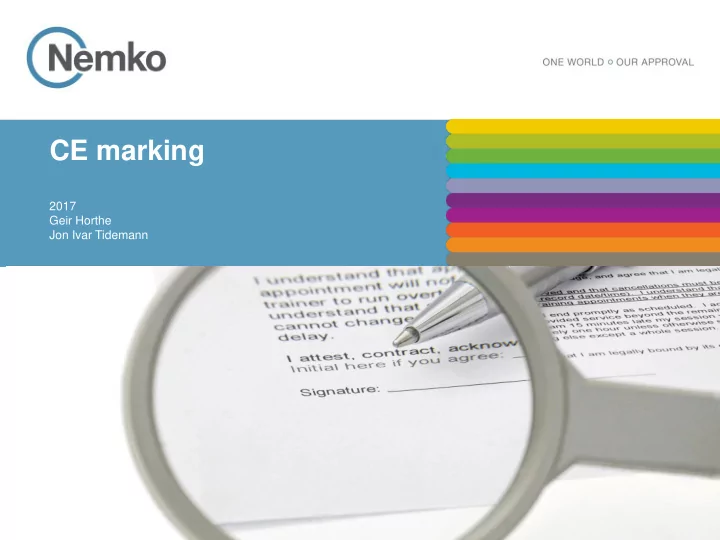 ce marking