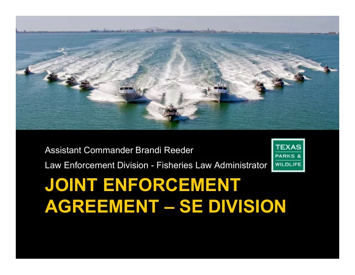 joint enforcement agreement se division cooperative