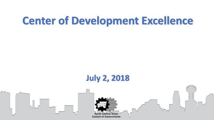 center of development excellence