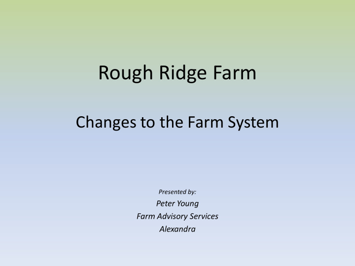 rough ridge farm