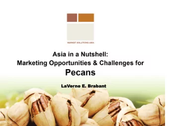 LaV  LaVer  erne  ne E. B  E. Braban  bant  Hong Kong  Shanghai  Seoul  Tokyo ASIAN MARKETS AND WHY