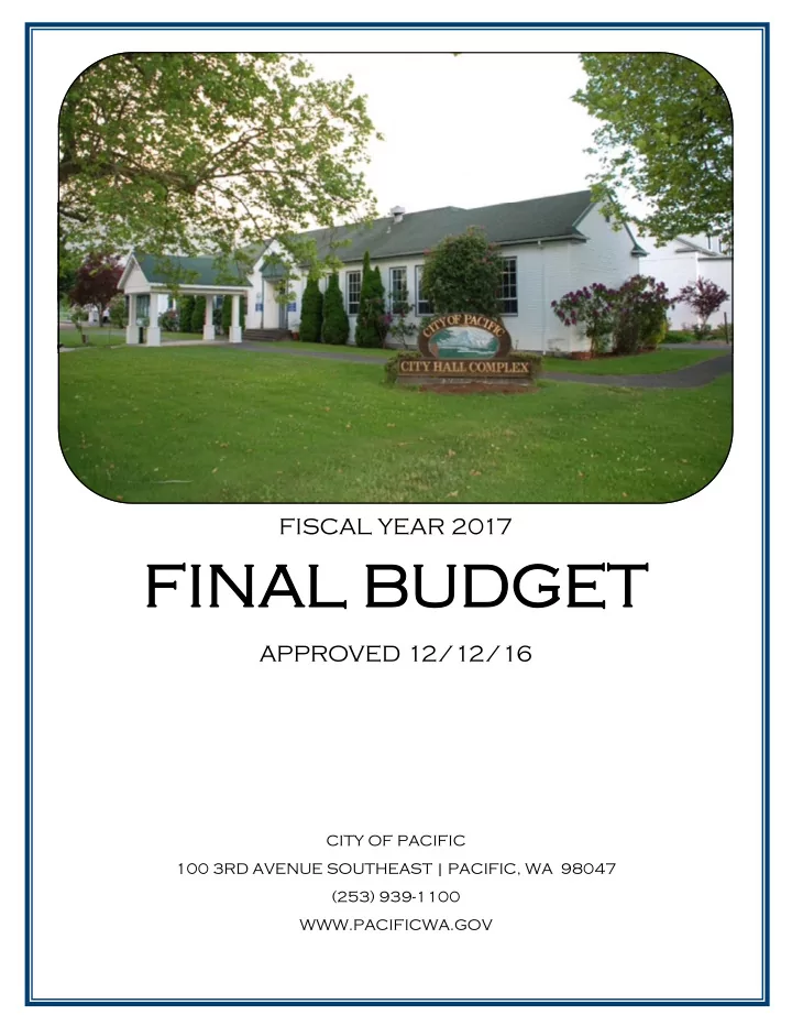 fin final budget l budget