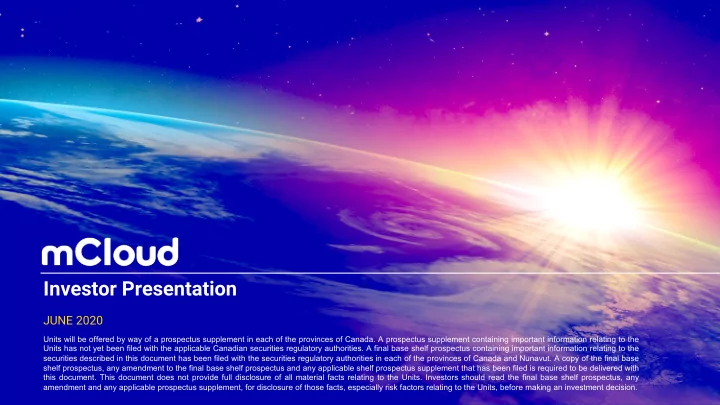 investor presentation