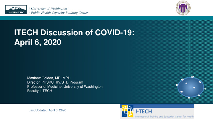 itech discussion of covid 19