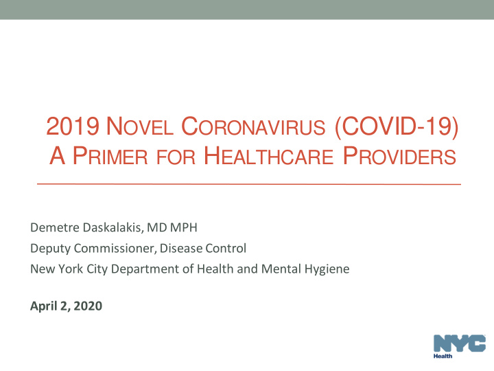 2019 n ovel c oronavirus covid 19
