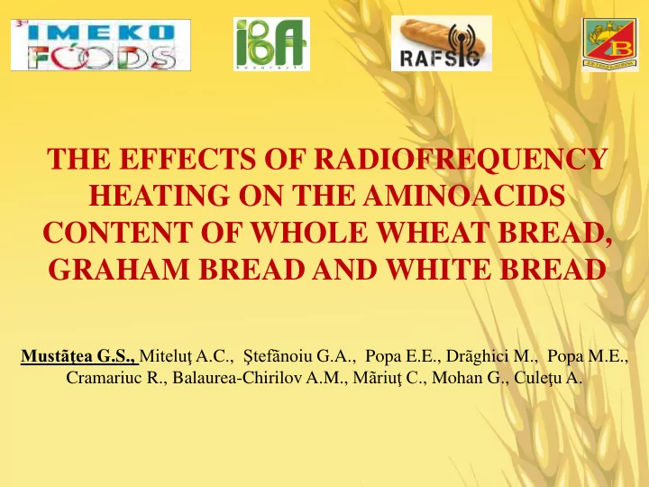 the effects of radiofrequency