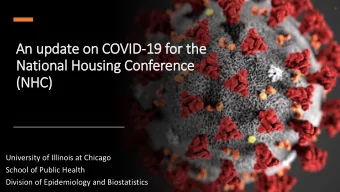 National Housing Conference  (N  (NHC)  University of Illinois at Chicago  School of Public Health
