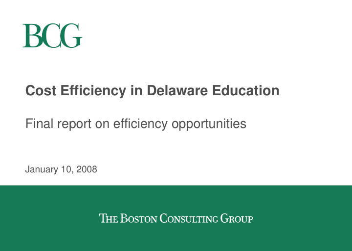 cost efficiency in delaware education
