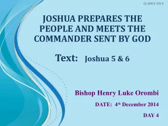 2  GI AMCF 2014  THERE IS FEAR IN THE LAND v1  Words went round that Jordan gave way.  They