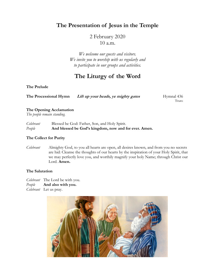 the liturgy of the word
