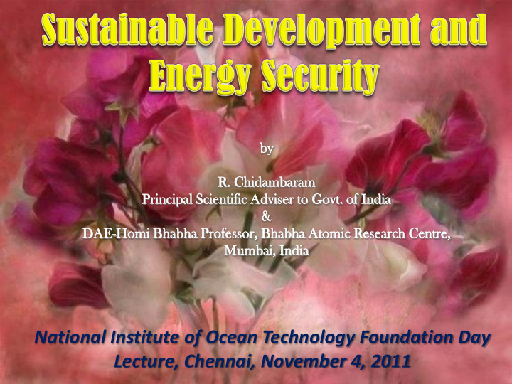 national institute of ocean technology foundation day