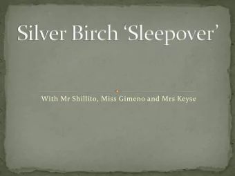 With Mr Shillito, Miss Gimeno and Mrs Keyse  To discuss the benefits of residential trips.