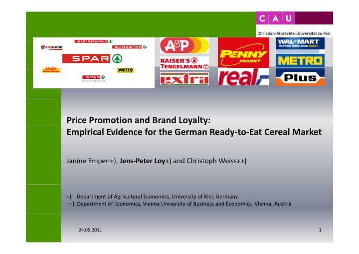 price promotion and brand loyalty empirical evidence for