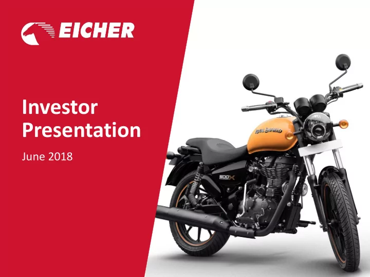 investor presentation
