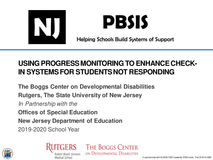 using progress monitoring to enhance check in systems for