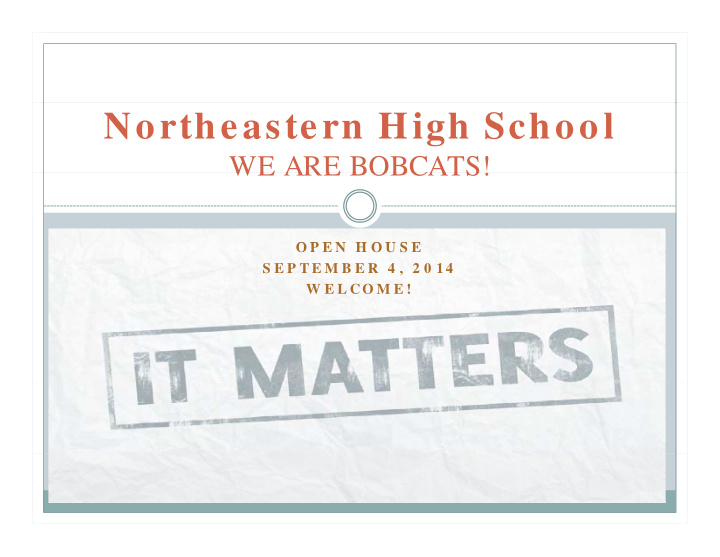 northeastern high school