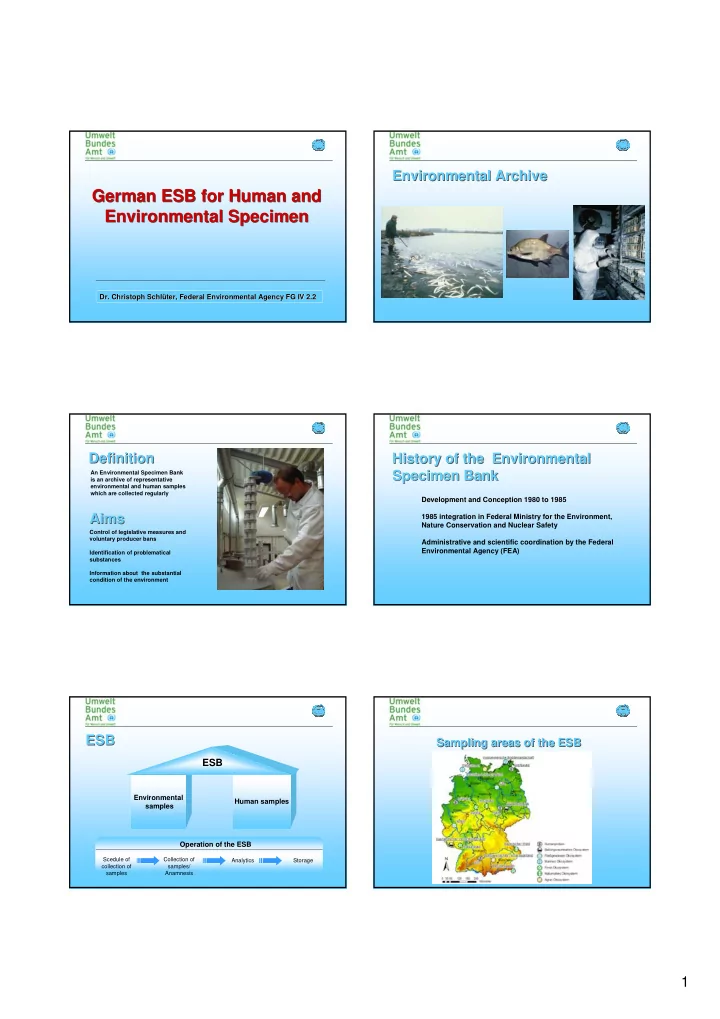 german esb for human and german esb for human and
