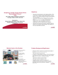 objectives designing a cardiac surgery nurse driven