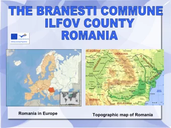 Romania in Europe Topographic map of Romania  Ilfov county in Romania  The geographical location