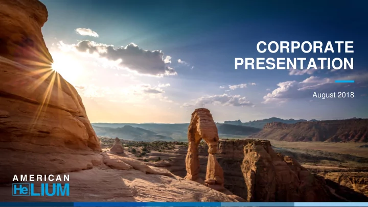 corporate presentation
