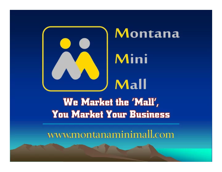 we market the mall you market your business