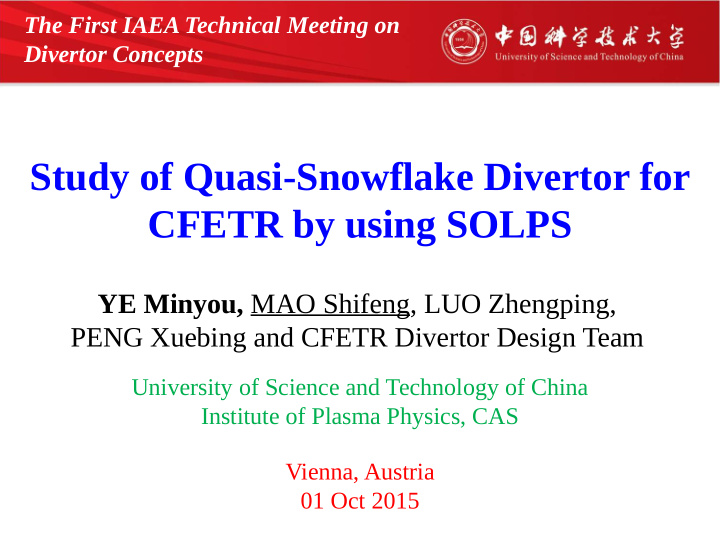 study of quasi snowflake divertor for cfetr by using solps