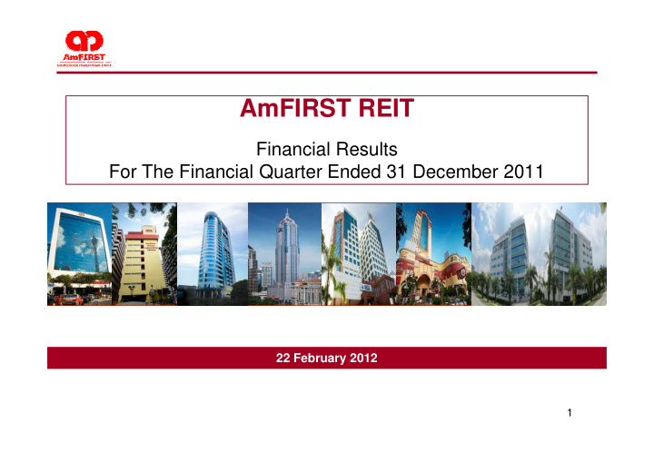 amfirst reit