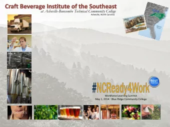 at Asheville-Buncombe Technical Community College  Asheville, North Carolina  Workforce Learning