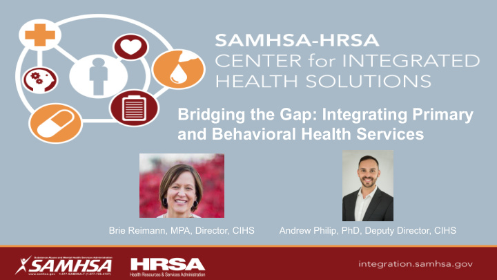 bridging the gap integrating primary and behavioral