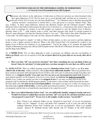 C  hri  stians who believe in the sufficiency of faith alone in Christ for salvation are often