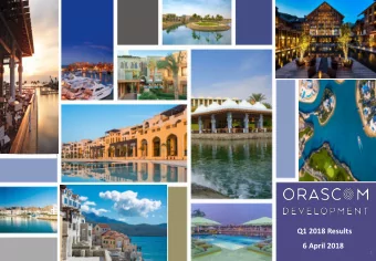 Q1 2018 Results  6 April 2018  1  Agenda  Q1 2018 Key Highlights &amp; Destination Progress  Page 3