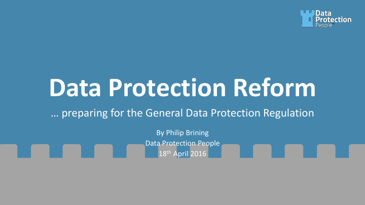 data protection reform