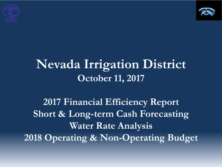 2017 financial efficiency report