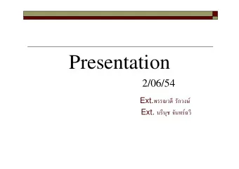 Presentation  2/06/54 Ext.    Ext.