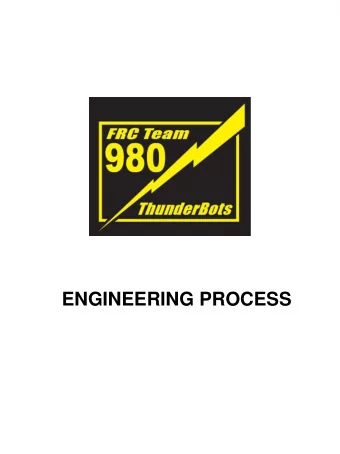 Engineering Development  Environment 2016 BUILD SCHEDULE  Build Season  Organization Board  Team