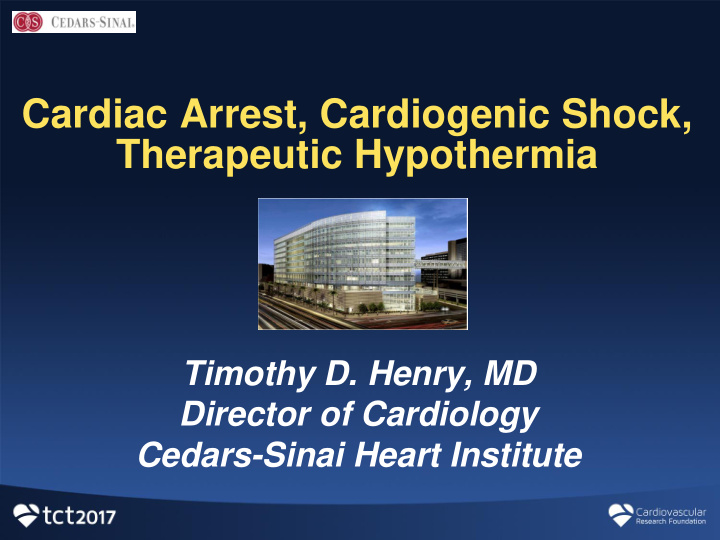 cardiac arrest cardiogenic shock