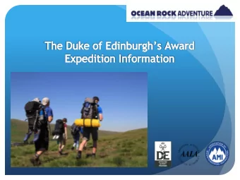 We will cover:  WHO WE ARE!!  Our qualifications and Safety  WHAT THE PARTICIPANTS HAVE TO