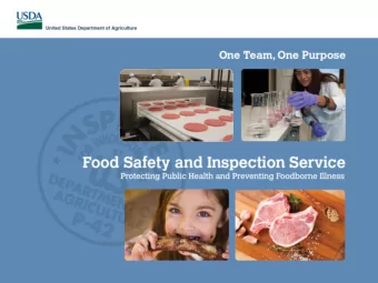 1  Food Safety and Inspection Service  Identification, Triage and  Tracking of Potential Emerging