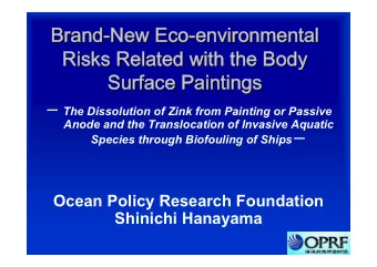 Brand-  -New Eco  New Eco-  -environmental  environmental  Brand  Risks Related with the Body