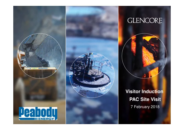 visitor induction pac site visit