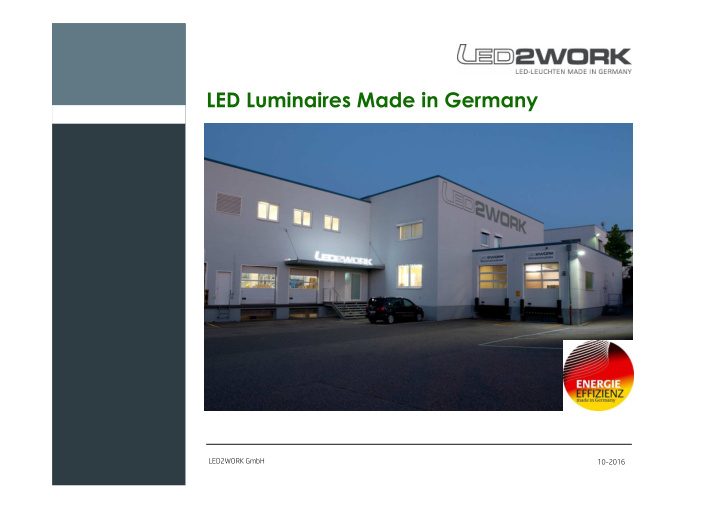 led luminaires made in germany