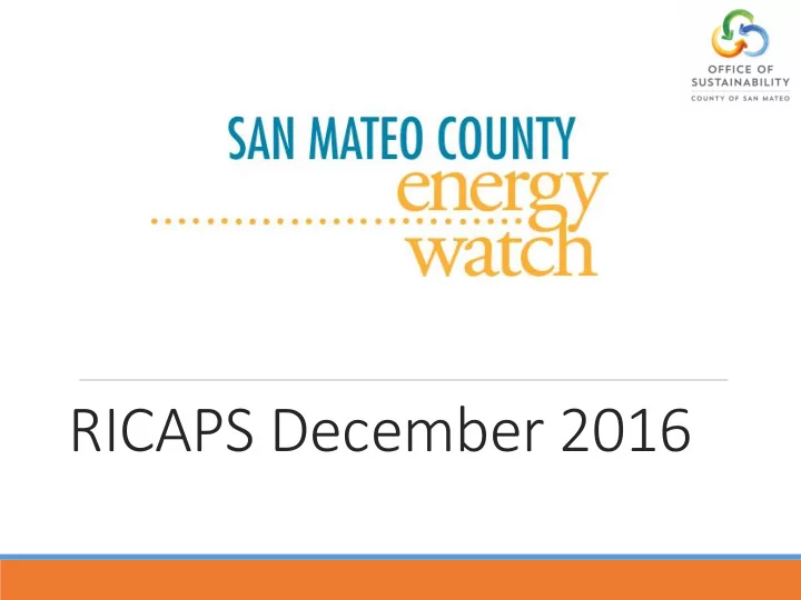 ricaps december 2016
