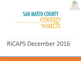 RICAPS December 2016  Multi-city Working Group  In-person meeting  December 13, 2016  RICAPS