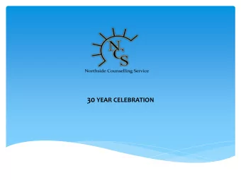 30 YEAR CELEBRATION  What are we celebrating:- It has given me the strength and the  courage to